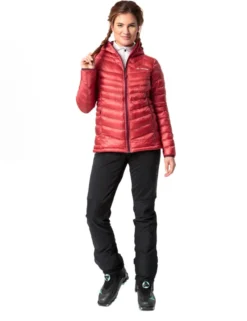 Batura leichte Thermo-Kapuzenjacke Damen - brick
