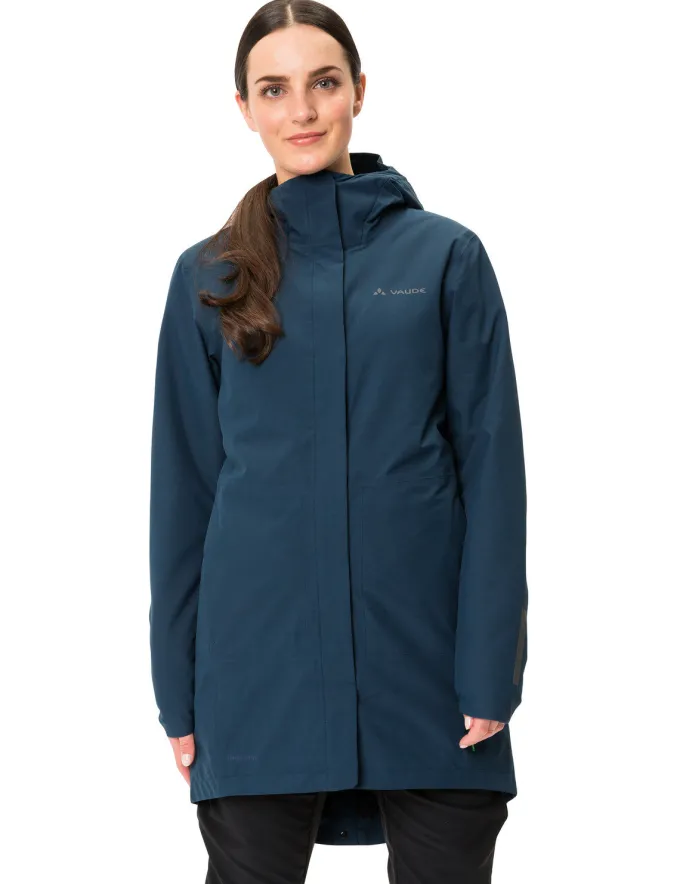 Cyclist II gefütterter Parka Damen - dark sea