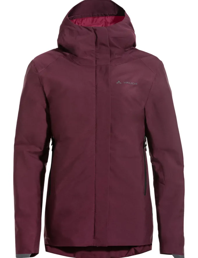 Cyclist Warm Rain Fahrrad-Regenjacke Damen - cassis