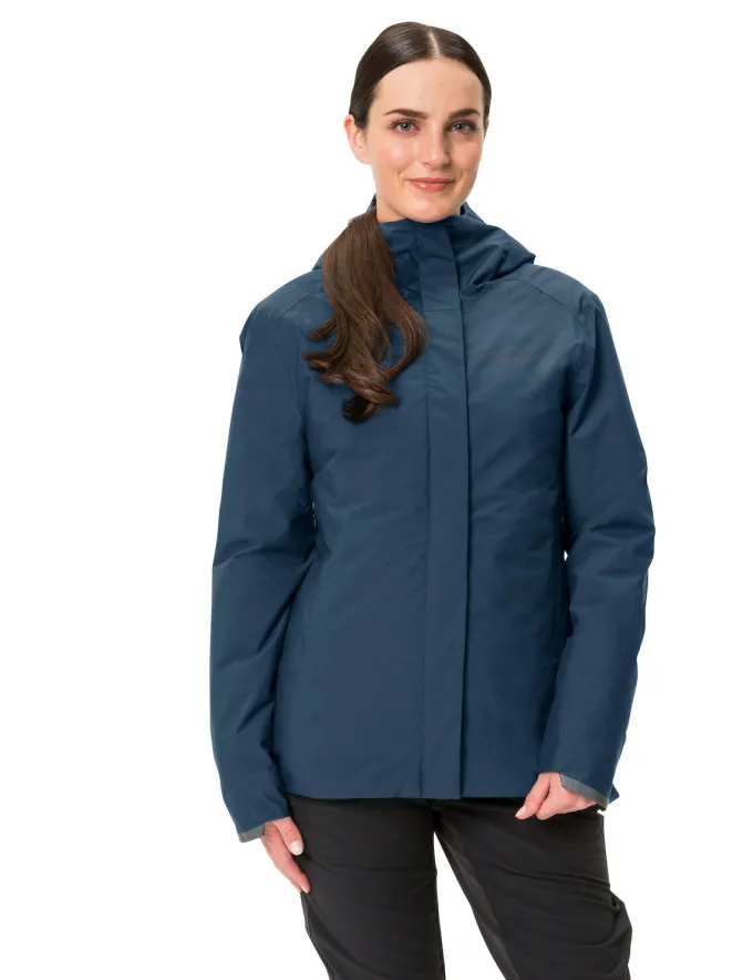 Cyclist Warm Rain Fahrrad-Regenjacke Damen - dark sea