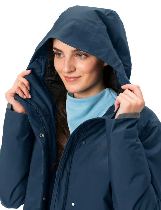 Cyclist Warm Rain Fahrrad-Regenjacke Damen - dark sea