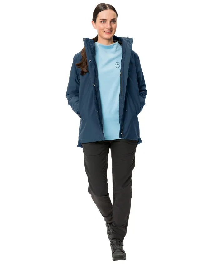 Cyclist Warm Rain Fahrrad-Regenjacke Damen - dark sea