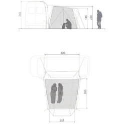 Drive Pavillon Autozelt Innenzelt