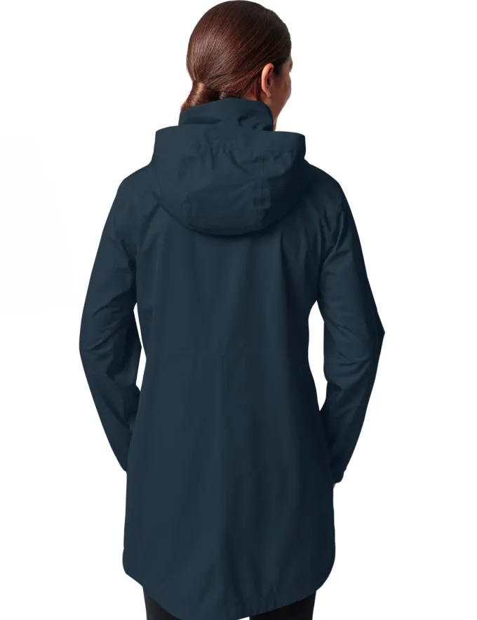 Escape Regen-Parka Damen - dark sea
