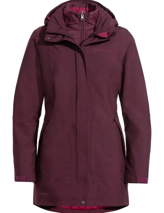Idris 3-in-1 Parka Damen - cassis