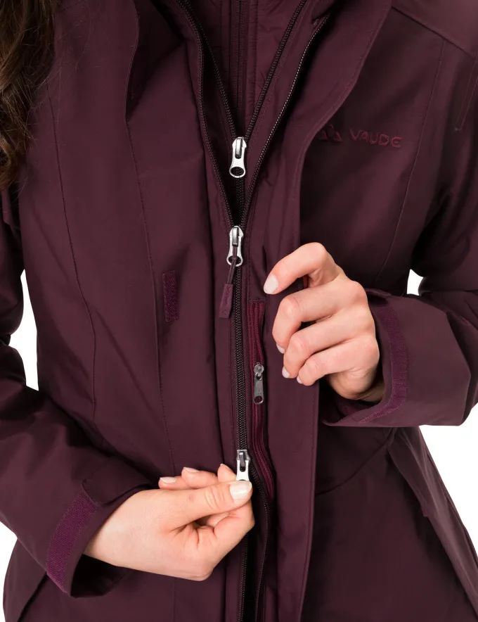 Idris 3-in-1 Parka Damen - cassis