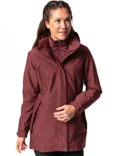 Idris 3-in-1 Parka Damen - dark cherry