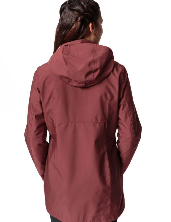 Idris 3-in-1 Parka Damen - dark cherry