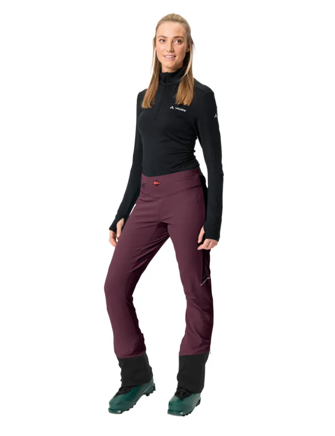 Larice Skitouren Hose Leicht Damen - cassis
