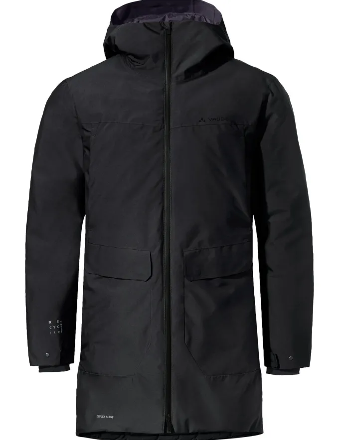 Mineo II wasserdichter Mantel Herren - black uni