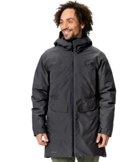 Mineo II wasserdichter Mantel Herren - black uni