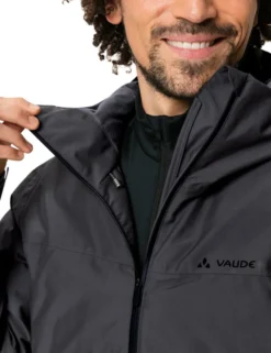 Mineo II wasserdichter Mantel Herren - black uni