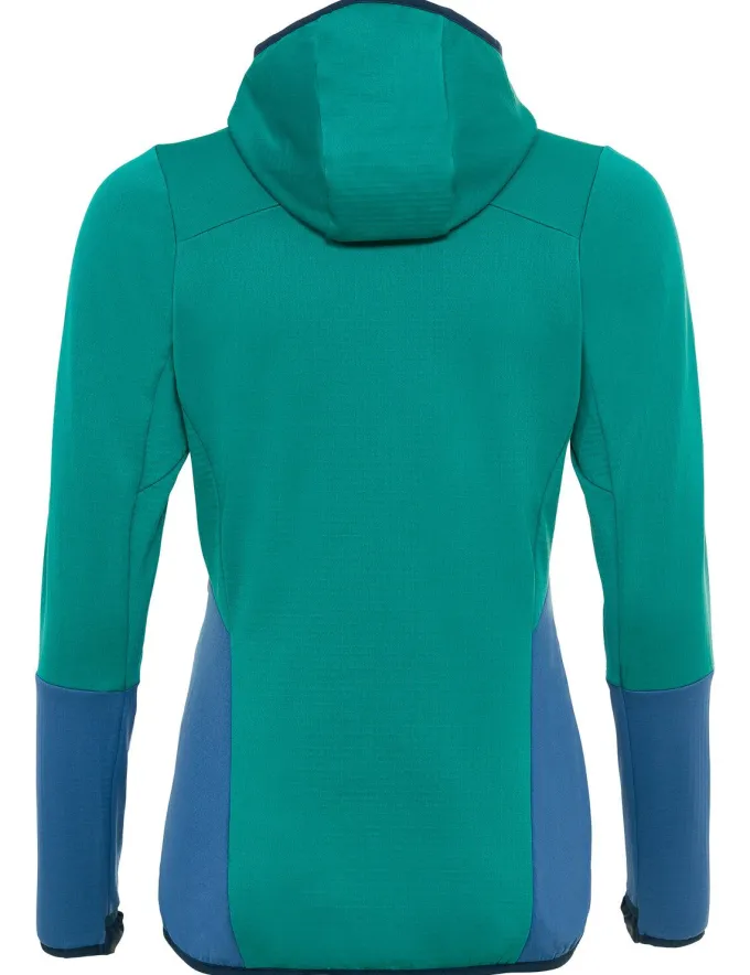 Monviso Grid Fleece Jacke Damen - dark sea