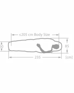 Sioux 800 II XL Kunstfaserschlafsack