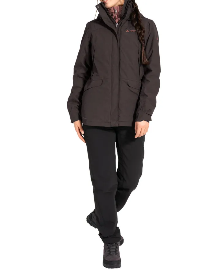 Skomer 3-in-1 Jacke Damen - pecan brown