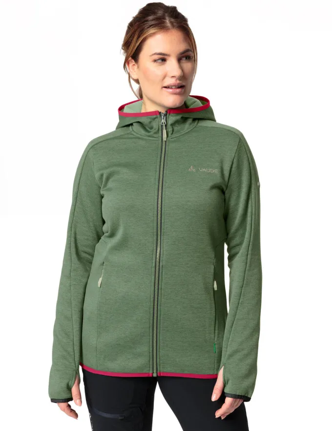 Valsorda Fleece Hoodie Damen - willow green