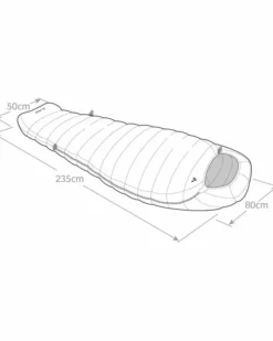 VAUDE Rotstein 1250 Daunenschlafsack