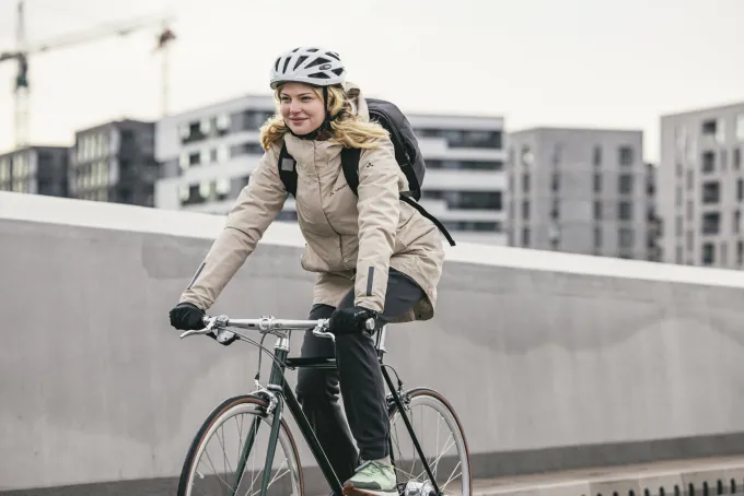 Women's Cyclist padded Parka II - dark sea