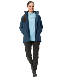Women's Cyclist Warm Rain Jacket - dark sea